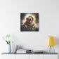 "SpacePup Art" - Framed Canvas Print Colourful Wall Art