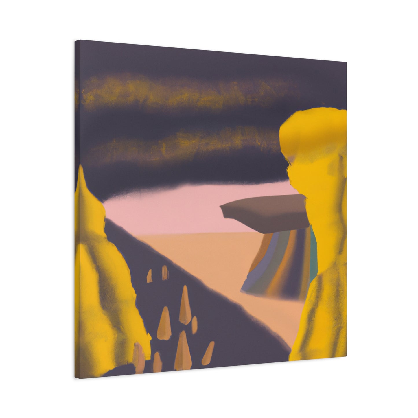 Desert Abstract Pastels - Canvas