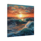 "Oceanic Vibes" - Framed Canvas Print Colourful Wall Art