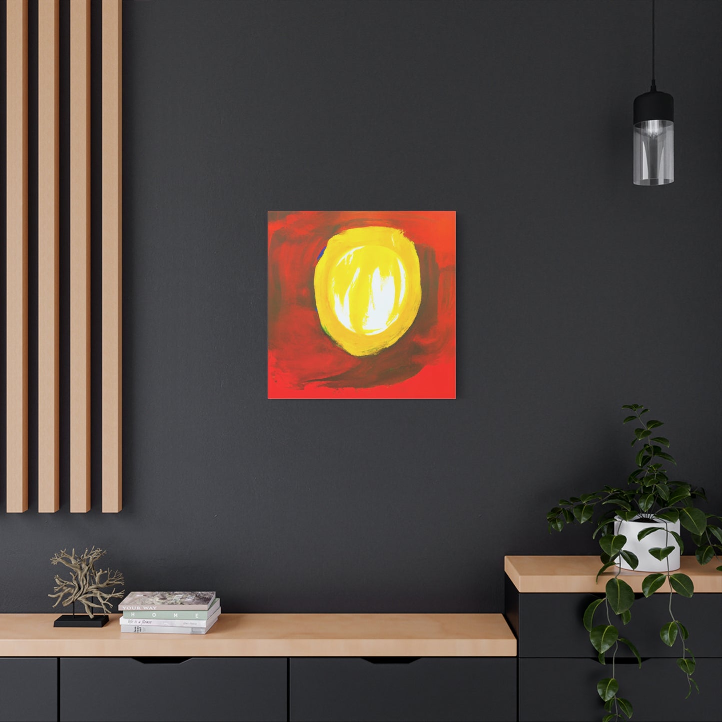 "Kitchen Abstraction" - Framed Canvas Print Colourful Wall Art