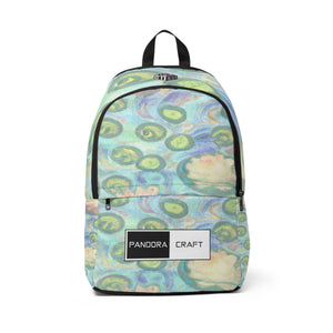 "Watercolor Lily Belle" - Laptop Backpack Rucksack Bag for Men Women, Water Resistant