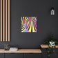 "Trippy Op Art" - Framed Canvas Print Colourful Wall Art