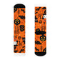 "Spooky Style: Hauntingly Fun Halloween Pattern Crew Socks - Perfect for Trick or Treating and Costume Parties!" - Men and Women Crew Socks Combed Athletic Sports Casual Classic