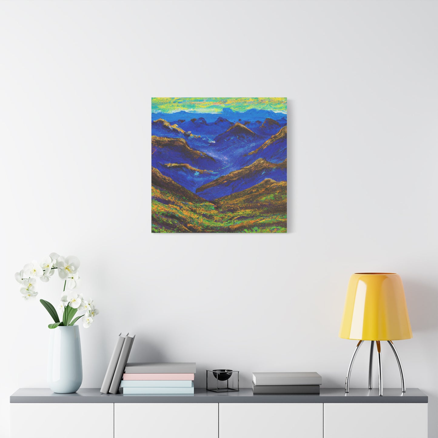 "Majestic Mountains: Abstract Canvas Collection" - Canvas