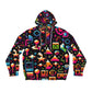 "Pixel Arcade Coat" - Hoodies 3d Print Jupers with Pockets Long Sleeve