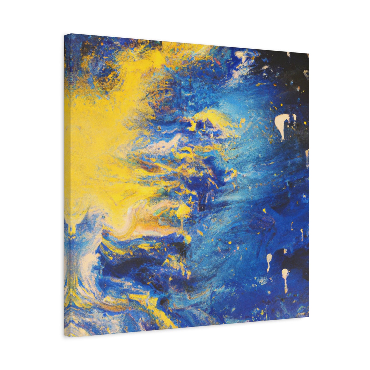 "Trippy Chroma" - Framed Canvas Print Colourful Wall Art