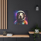 "Space Paws Art" - Framed Canvas Print Colourful Wall Art