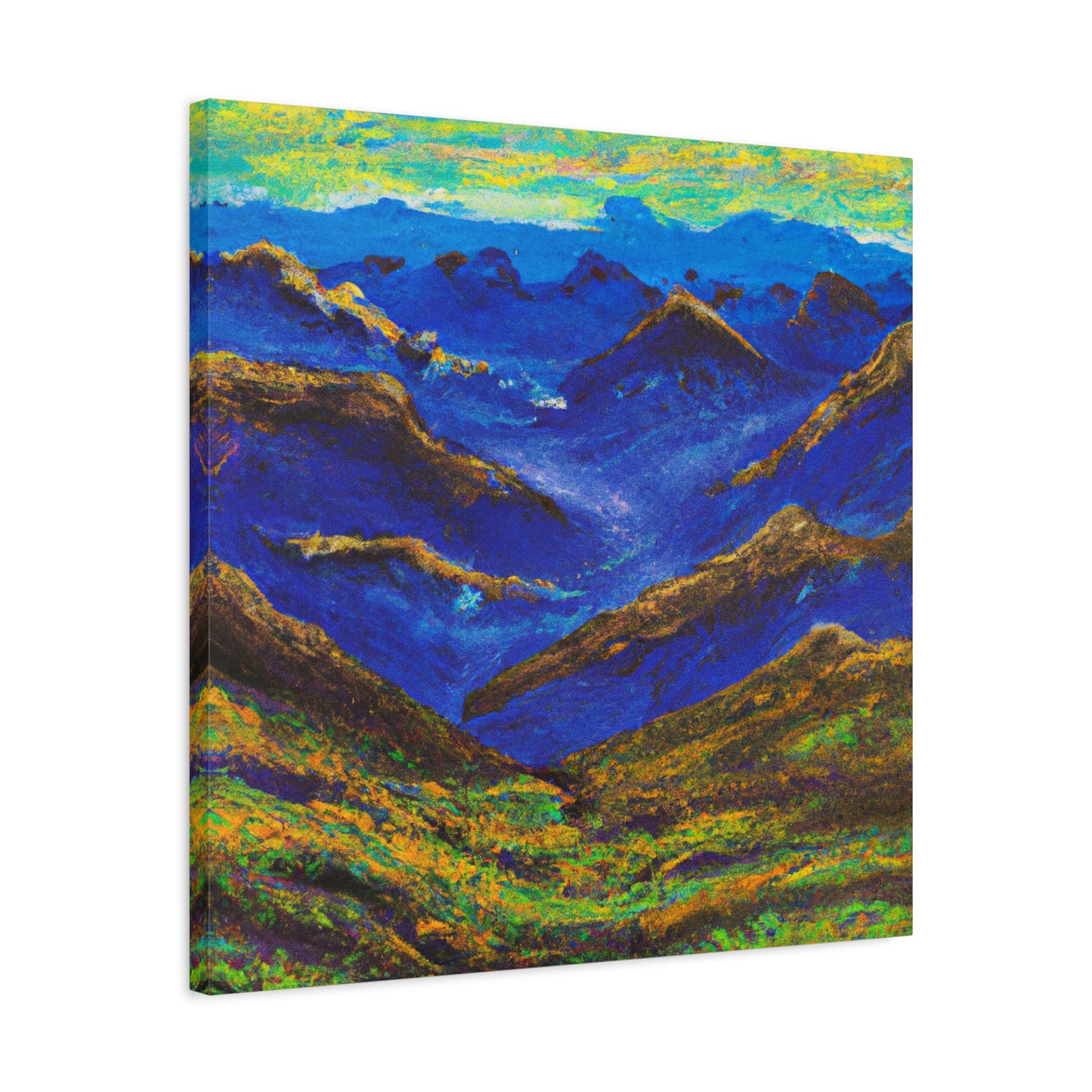 "Majestic Mountains: Abstract Canvas Collection" - Canvas