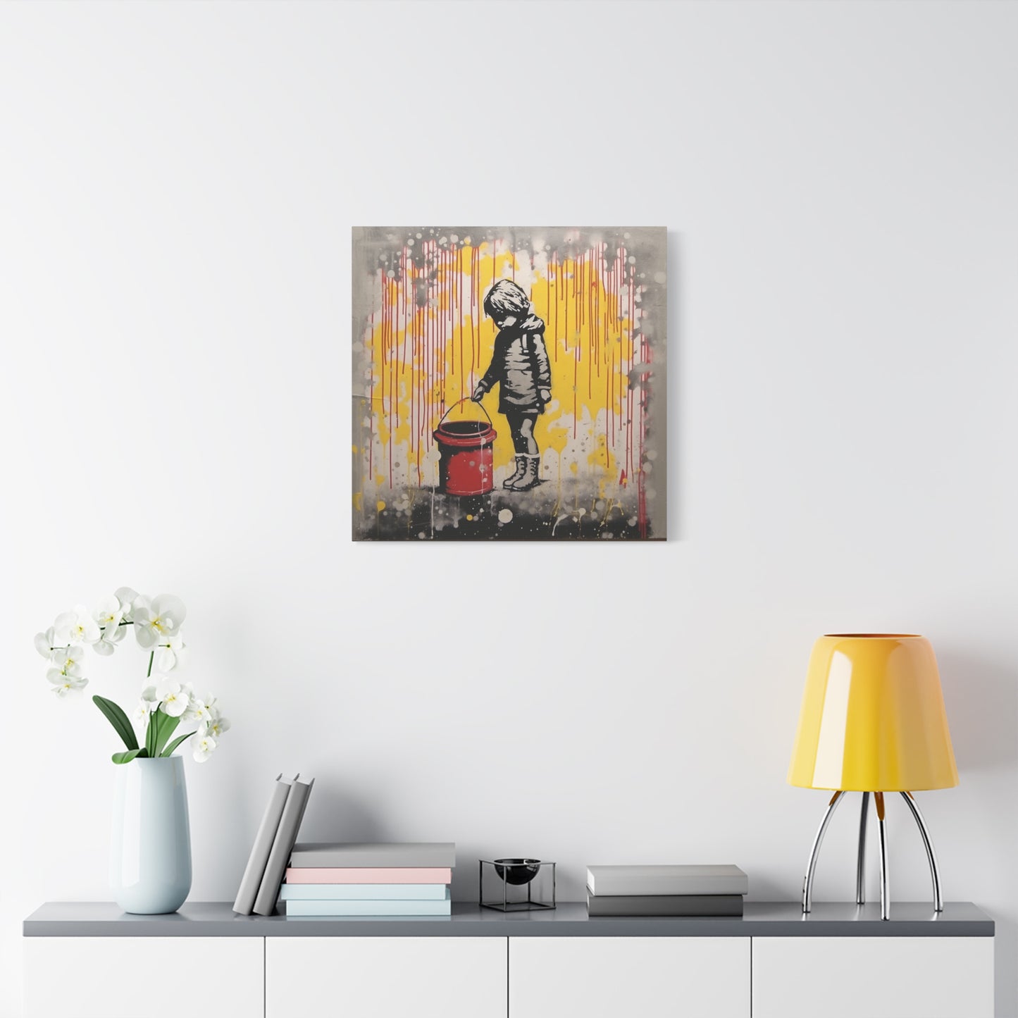 "AI Banksy Fusion" - Canvas