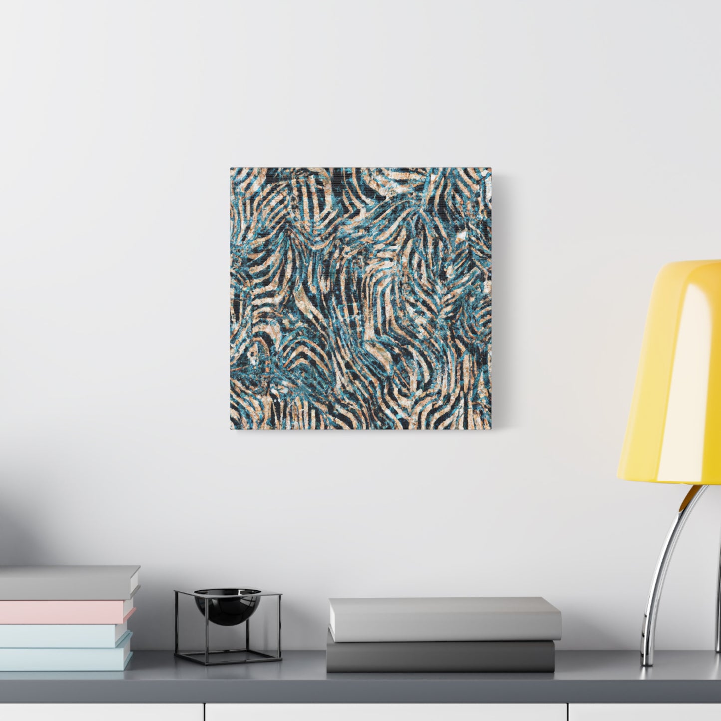 "Chaos and Calm: Stormy Sea Abstract" - Canvas