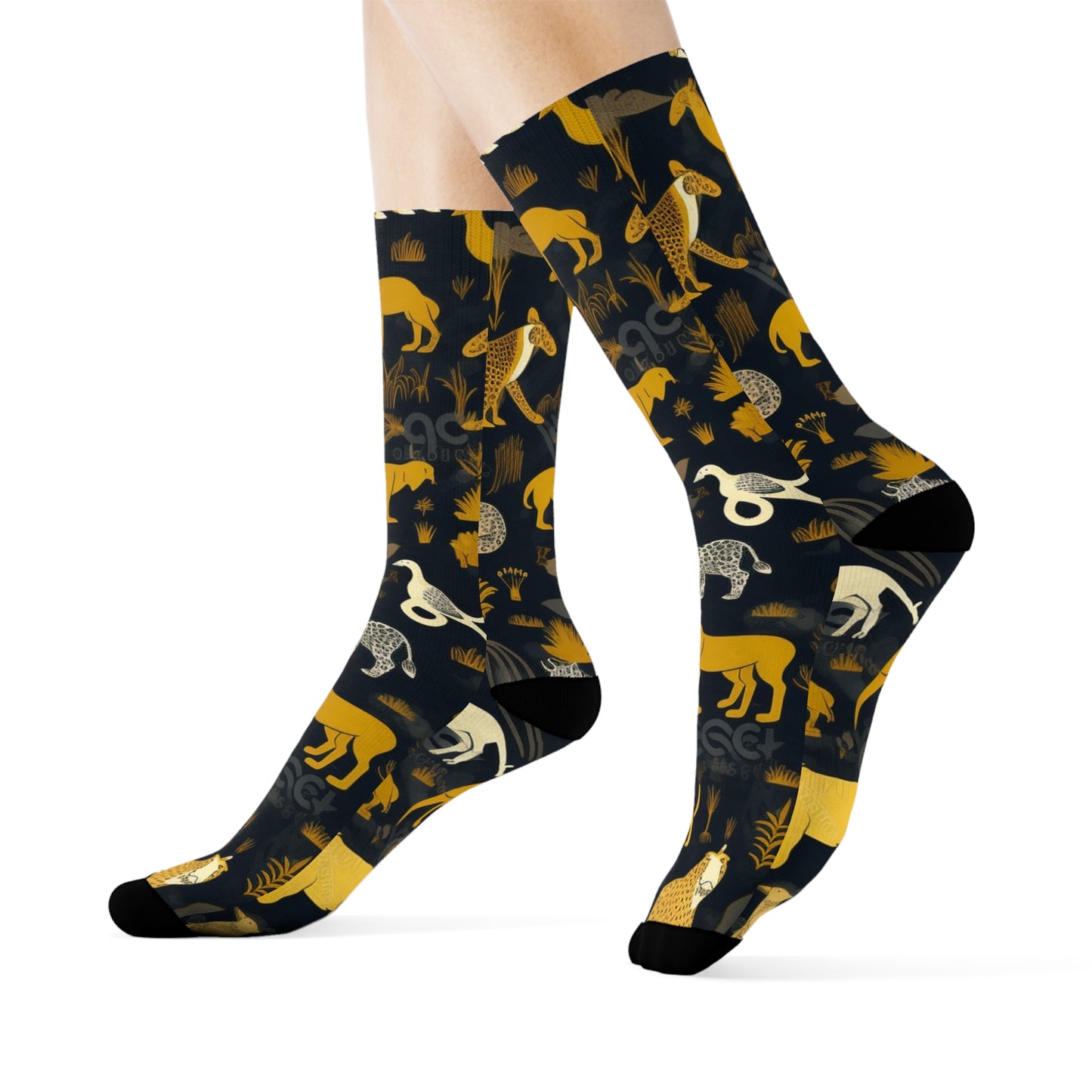 "Express Your Mood with our Playful Emojis Crew Socks - The Perfect Blend of Comfort and Fun!" - Men and Women Crew Socks Combed Athletic Sports Casual Classic