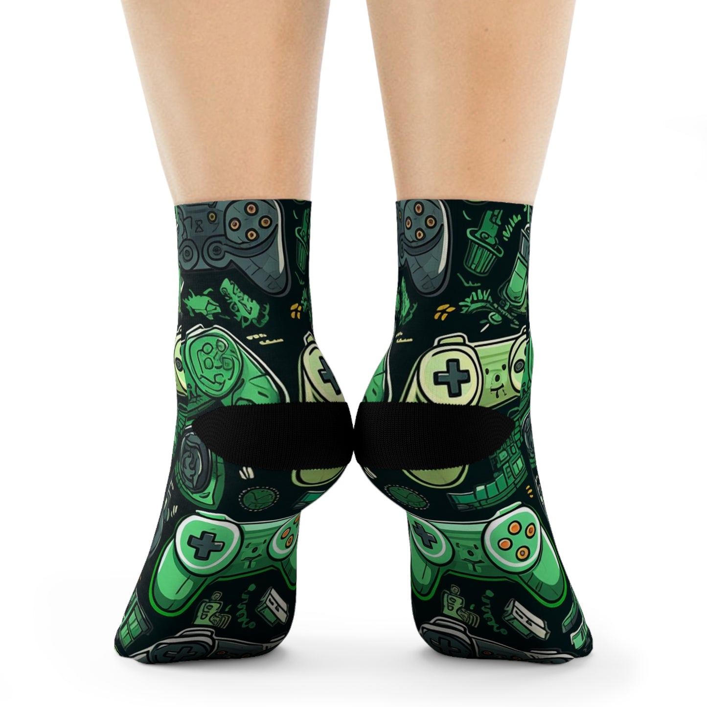 "Emojicute Crew Socks: Fun and Playful Sock Designs with Adorable Emoji and Image Patterns - Perfect for Every Mood!" - Men and Women Crew Socks Combed Athletic Sports Casual Classic