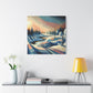 "Winter's Glow" - Framed Canvas Print Colourful Wall Art