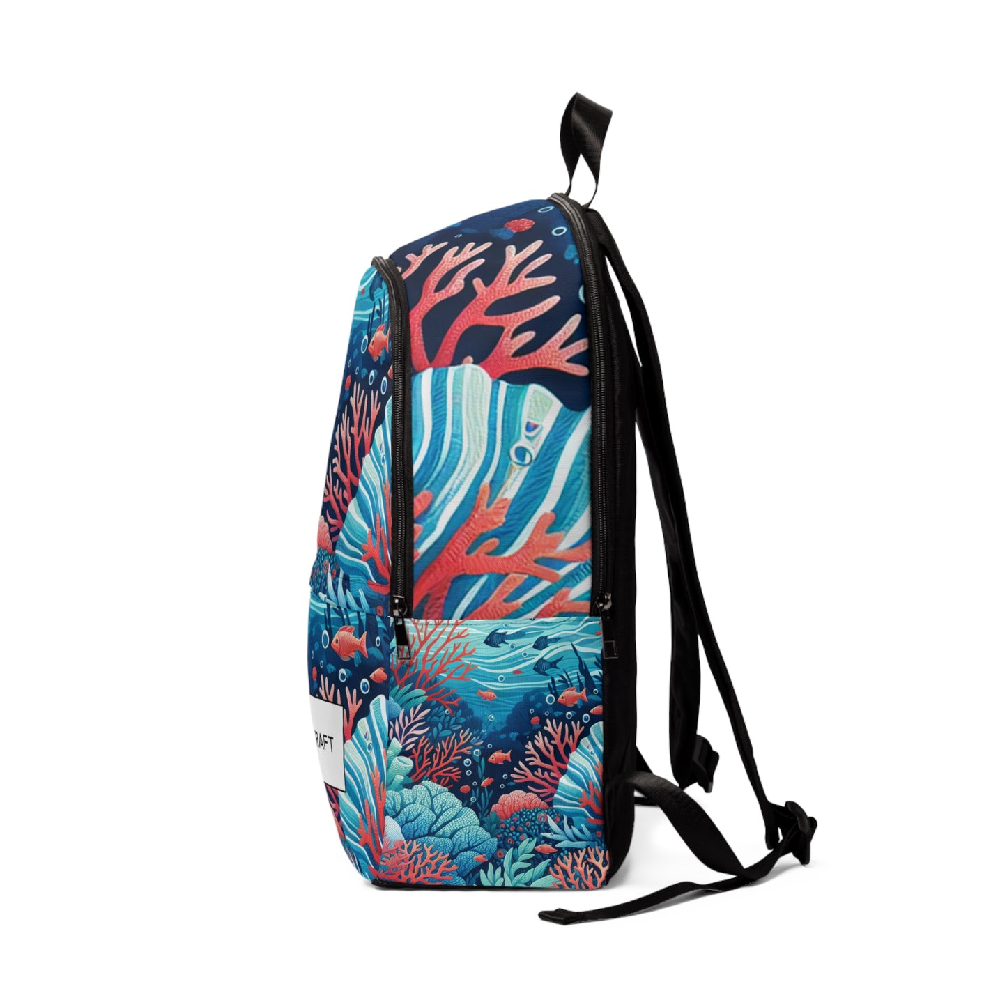 "Coral Tides Backpack" - Laptop Backpack Rucksack Bag for Men Women, Water Resistant