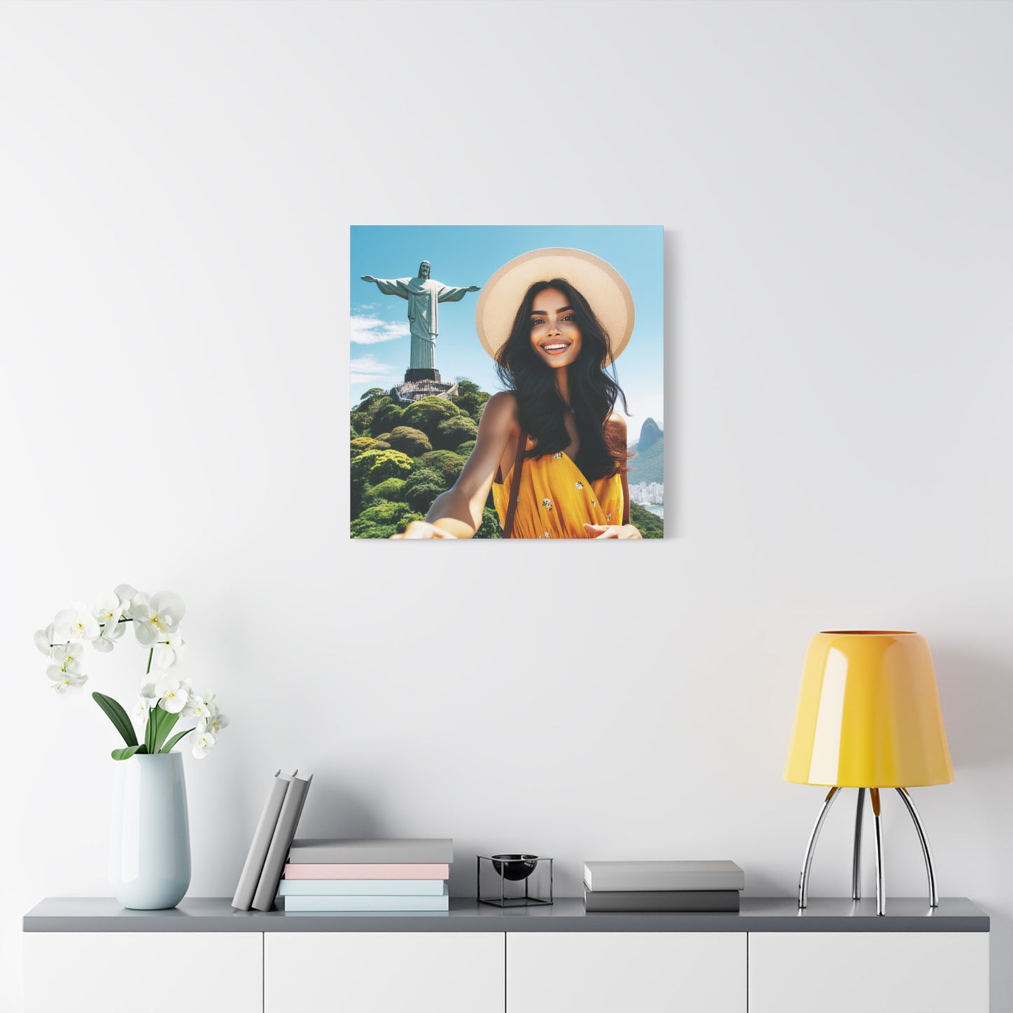 Brazillian Beauty Wall Art - Framed Canvas Print Colourful Wall Art