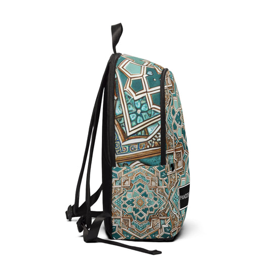 "Turquoise Zellige Backpack" - Laptop Backpack Rucksack Bag for Men Women, Water Resistant