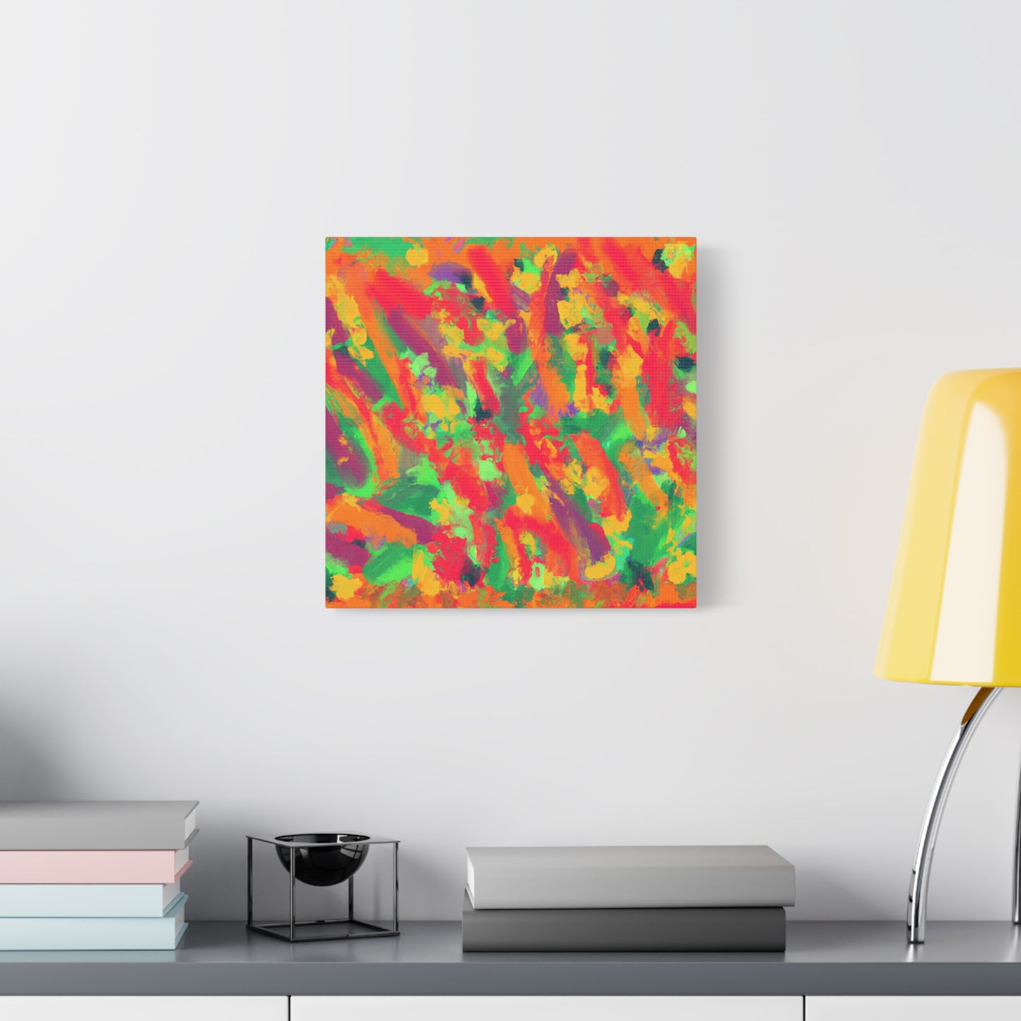 "Vibrant Office Art" - Framed Canvas Print Colourful Wall Art