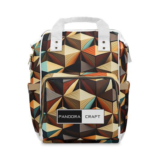 "Geometric Gearpack" - Laptop Backpack Rucksack Bag for Men Women, Water Resistant