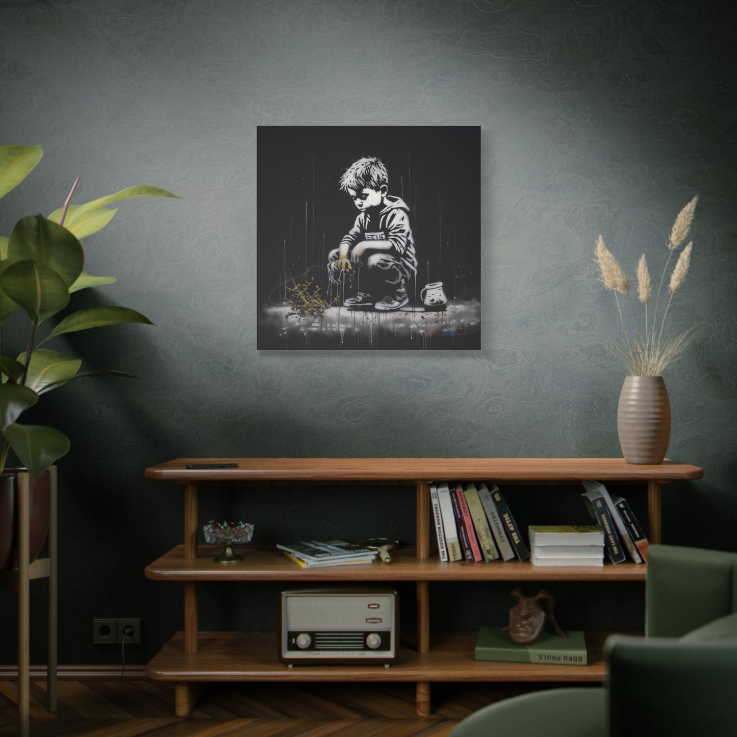 AI Banksy Fusion - Canvas