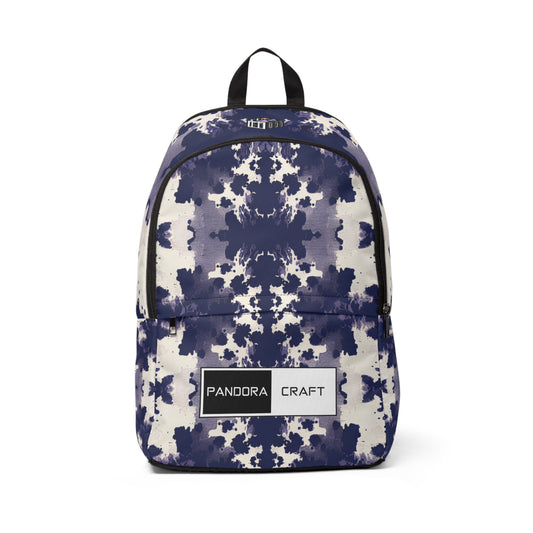 "Indigo Inkblot Pack" - Laptop Backpack Rucksack Bag for Men Women, Water Resistant