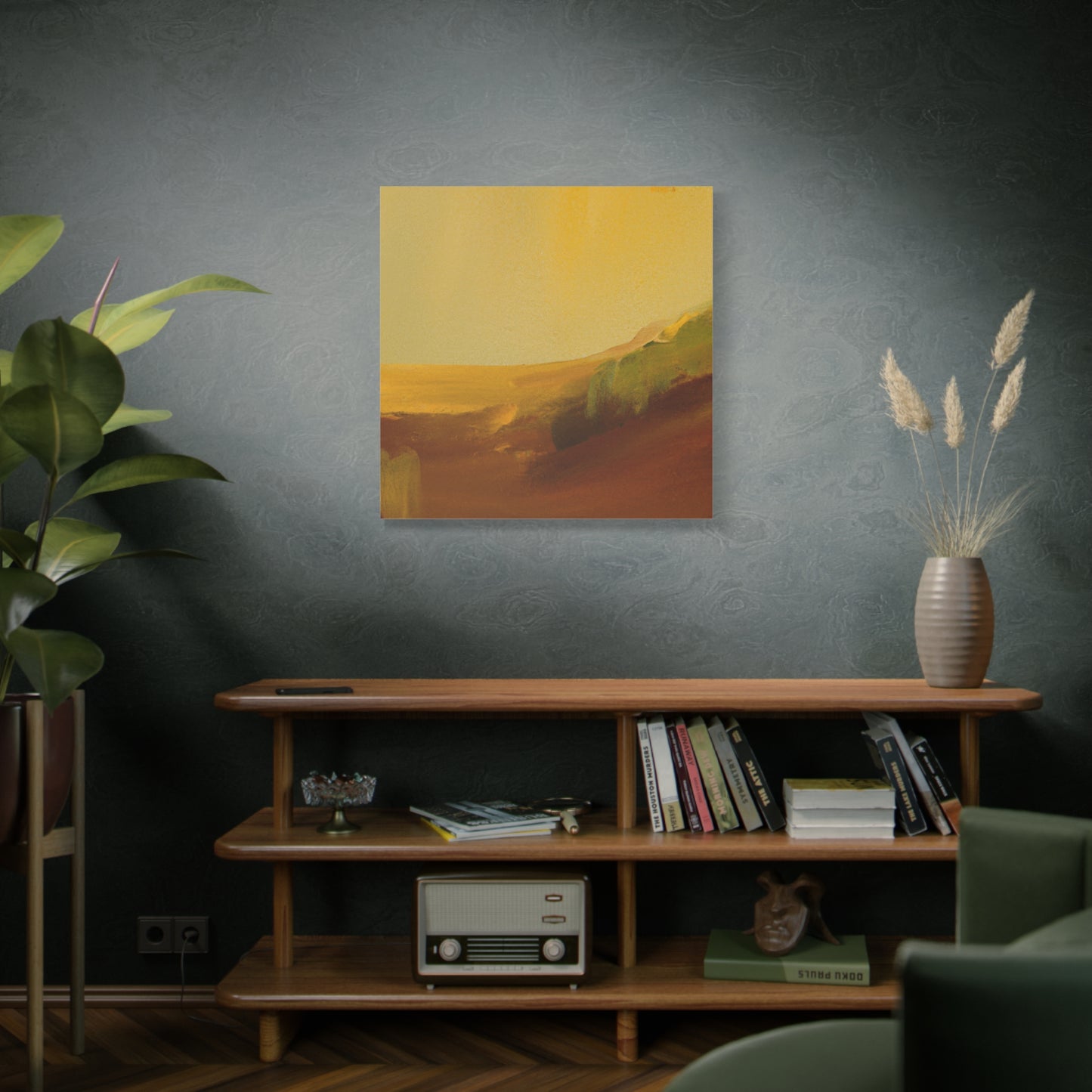 Warm Abstract Vista - Canvas