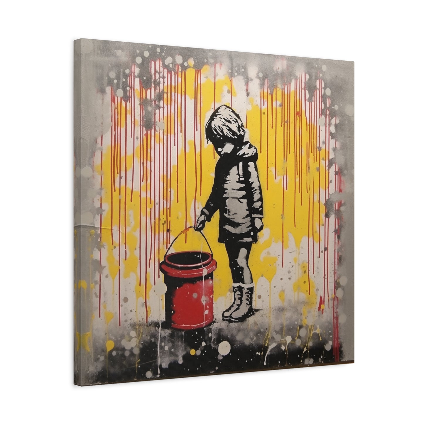 "AI Banksy Fusion" - Canvas