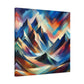 "Mystic Summit" - Framed Canvas Print Colourful Wall Art