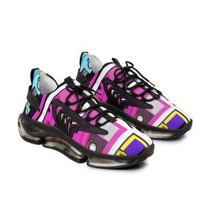 "Retro Beats Collection: Music-Themed Sneaker with Cassette Tape Design" - Shoes Athletic Tennis Sneakers Sports Walking Shoes