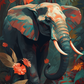 Mystical Pachyderm - Framed 120X80 Cm / Folded Canvas