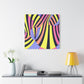 "Trippy Op Art" - Framed Canvas Print Colourful Wall Art