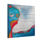 "Emotional Abstraction" - Framed Canvas Print Colourful Wall Art