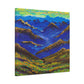 "Majestic Mountains: Abstract Canvas Collection" - Canvas