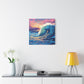 "Oceanic Swell Print" - Framed Canvas Print Colourful Wall Art