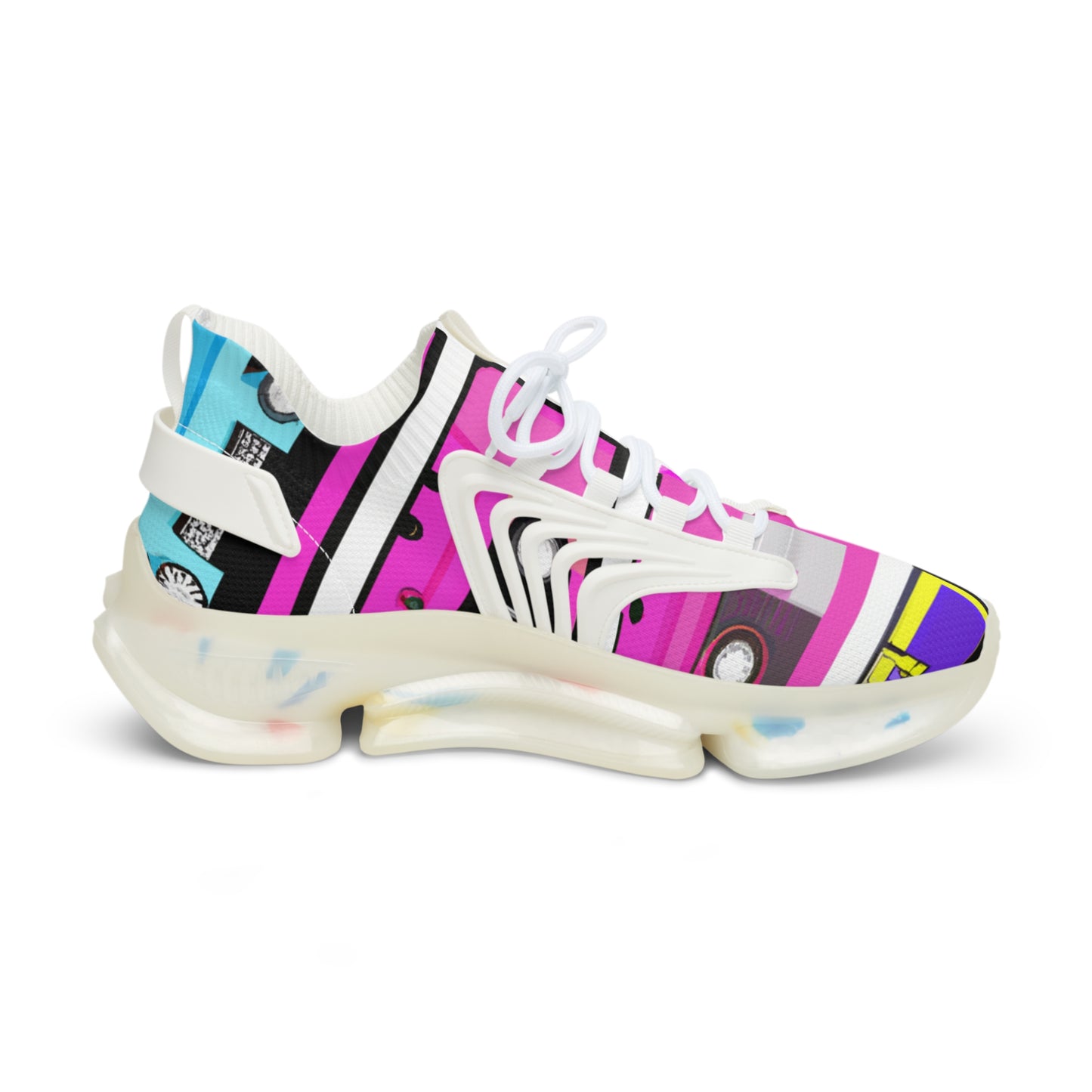 "Retro Beats Collection: Music-Themed Sneaker with Cassette Tape Design" - Shoes Athletic Tennis Sneakers Sports Walking Shoes