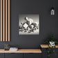 "Geometric Precision" - Framed Canvas Print Colourful Wall Art