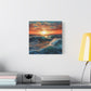 "Oceanic Vibes" - Framed Canvas Print Colourful Wall Art