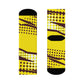 "Lichtenstein Collection: Premium Pop Art Crew Socks with Playful Dotted Designs" - Men and Women Crew Socks Combed Athletic Sports Casual Classic