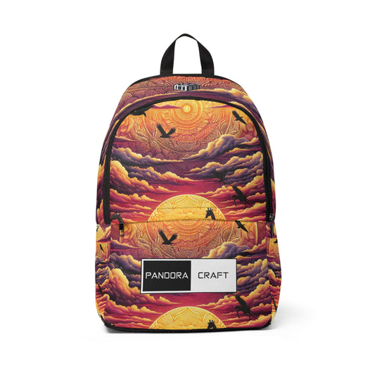 "Wild Sunset Safari" - Laptop Backpack Rucksack Bag for Men Women, Water Resistant