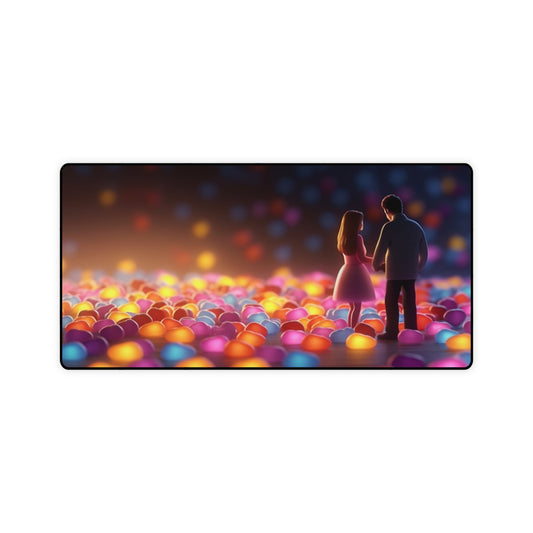 "Vibrant Workspace Pad" - Rectangular Large Extended Gaming Computer Mouse Pad