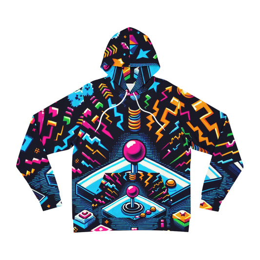 "Pixel Arcade Jacket" - Hoodies 3d Print Jumpers with Pockets Long Sleeve Sweatshirt Casual Streetwear