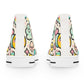 "Emoji Express High-Tops: Playful & Whimsical Sneakers for Fashionable Fun-Lovers" - High Top Trainers Fashion Sneakers