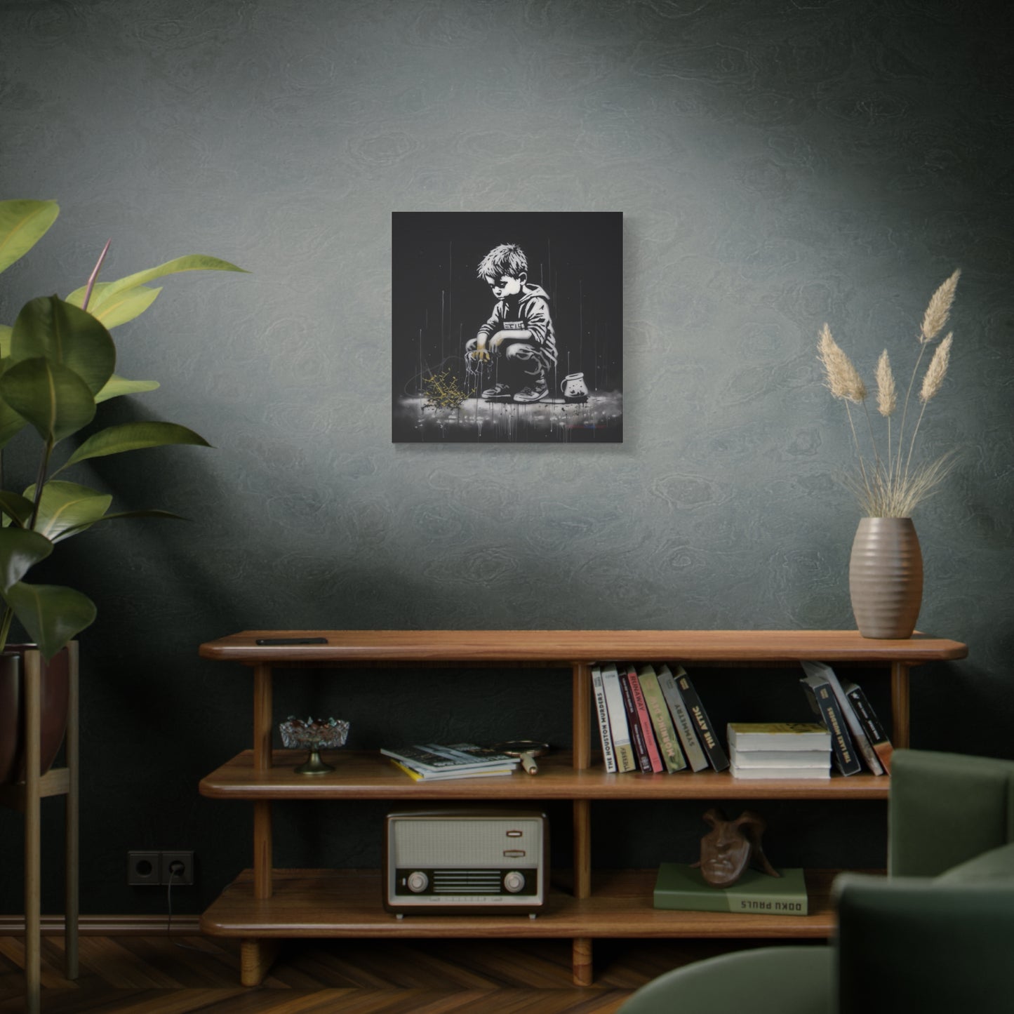 AI Banksy Fusion - Canvas