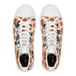 "Spooky Chic: Halloween Patterned High-Top Sneakers for the Ultimate Trick-or-Treat Look" - High Top Trainers Fashion Sneakers