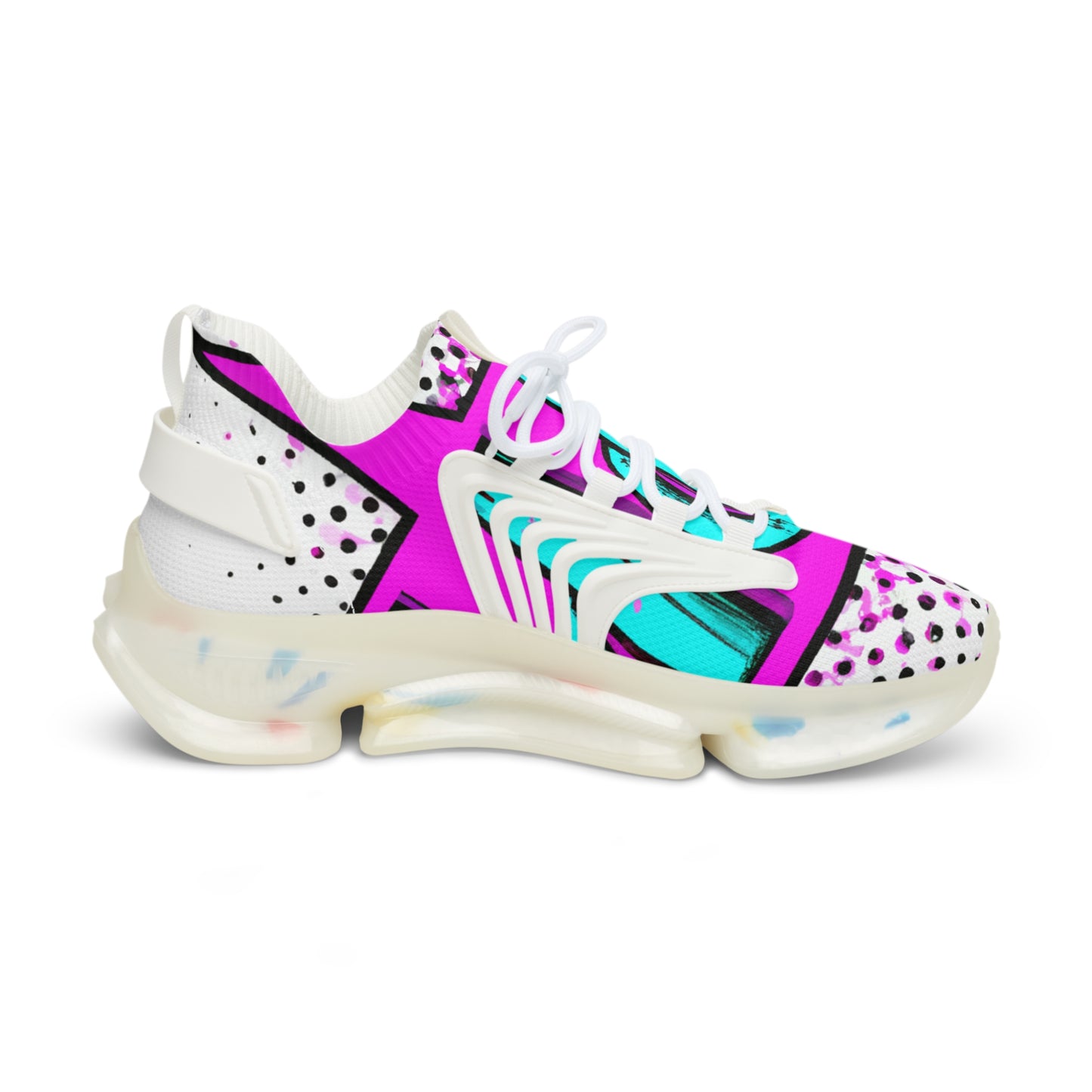 "Pop Art Punch: The Ultimate Playful Sneaker for Bold Athletes! - Featuring Vibrant Graphics and Quirky Phrases for a Striking On-Field Style!" - Shoes Athletic Tennis Sneakers Sports Walking Shoes