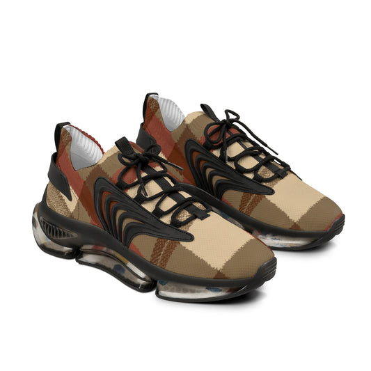 "Rustic Checkmate: The Ultimate Plaid-Inspired Sports Sneaker" - Shoes Athletic Tennis Sneakers Sports Walking Shoes