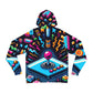 "Pixel Arcade Jacket" - Hoodies 3d Print Jumpers with Pockets Long Sleeve Sweatshirt Casual Streetwear