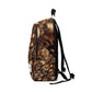 "Scrolling Floral Pack" - Laptop Backpack Rucksack Bag for Men Women, Water Resistant