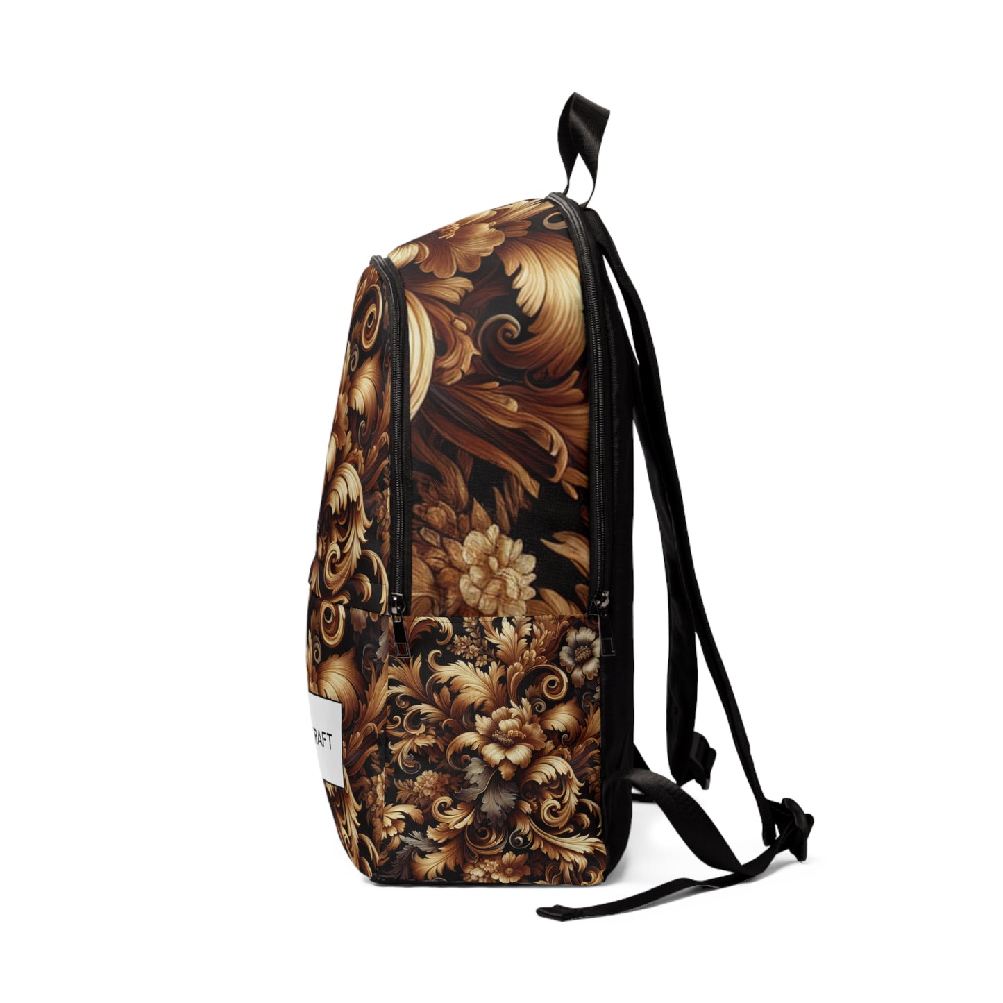 "Scrolling Floral Pack" - Laptop Backpack Rucksack Bag for Men Women, Water Resistant