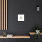 "Monochromatic Geometry" - Framed Canvas Print Colourful Wall Art