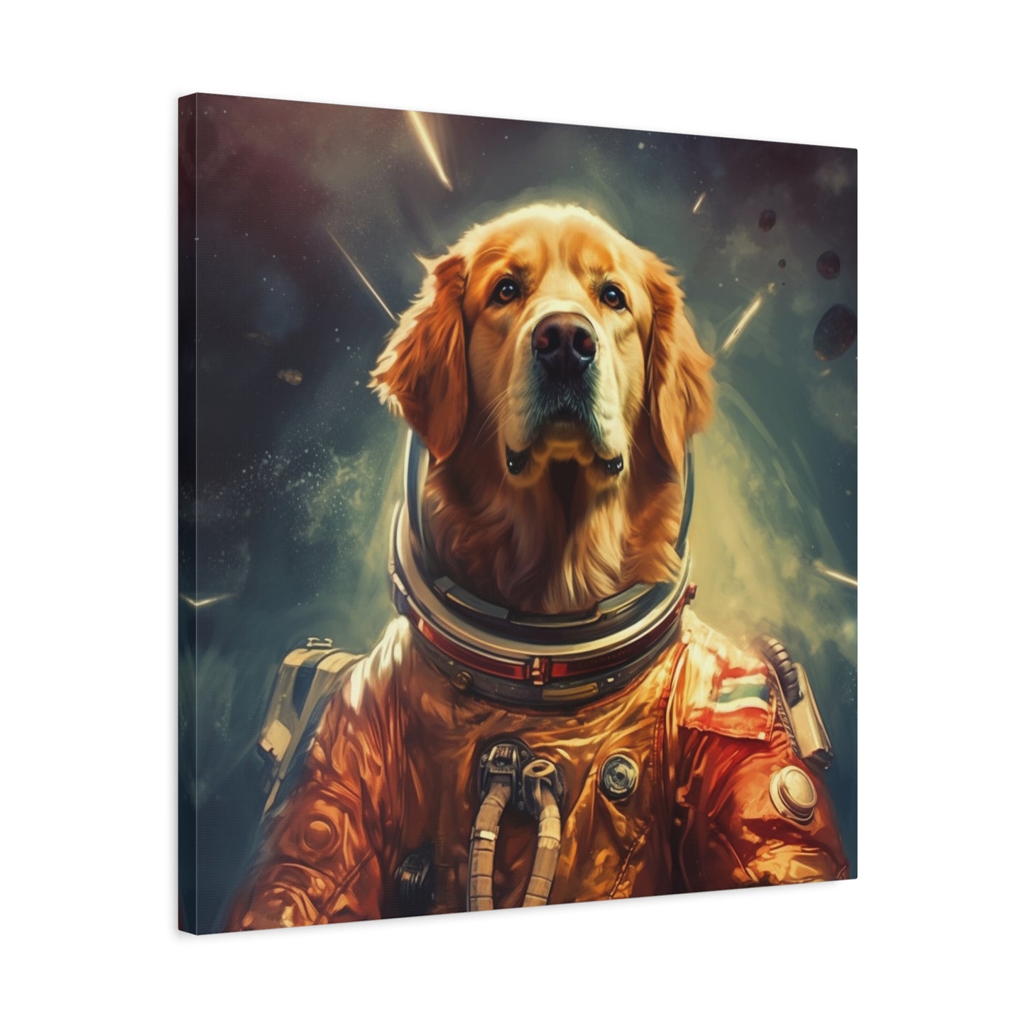 "Galactic Pet Print" - Framed Canvas Print Colourful Wall Art